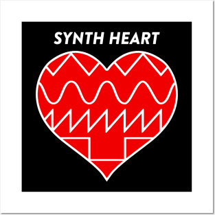 SYNTH HEART (red) #5 Posters and Art